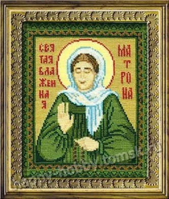 Икона с вышитой рамкой-киотом Нова Слобода ВК1009 Богородица Неувядаемый цвет