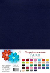 FLT-S2-32 фетр декоративный полуночно-синий 180г, 21х30 см, 2мм