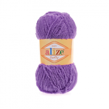 Softy (Alize) 44 фиолетовый, пряжа 50г
