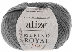 Merino royal​ (Alize) 87 т.серый, пряжа 50г