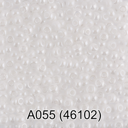 46102 (A055) белый непрозрачный бисер, 5г