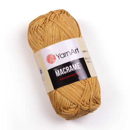 Macrame (Yarnart) 155 золотистый, пряжа 90г