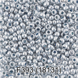 18131 (F393) серый металлик, бисер, 5г