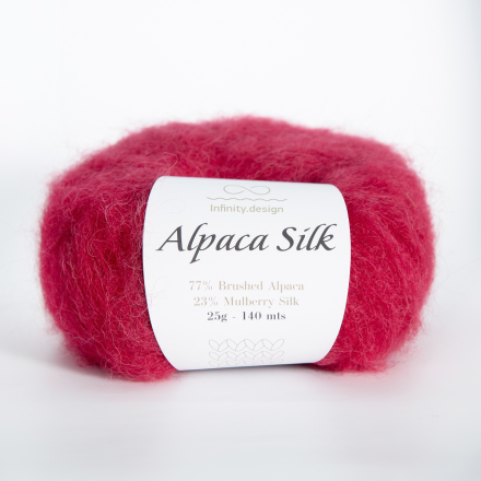 Alpaca Silk (Infinity) 4554 винный, пряжа 25г