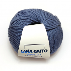 Maxi Soft (Lana Gatto) 10173 серо-синий, пряжа 50г