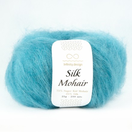 Silk Mohair (Infinity) 6553 бирюза, пряжа 25г