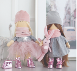 4716788 &quot;Подружки Вики и Ники- на праздник&quot; набор для шитья куклы