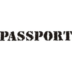 STAMP401 &quot;Паспорт&quot; штамп для рукоделия 5,0 см х 0,7 см