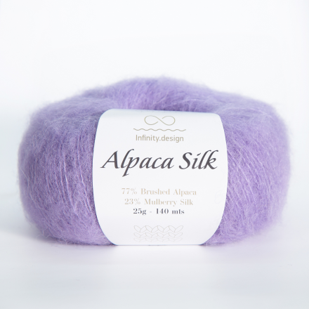 Alpaca Silk (Infinity) 5031 лиловый, пряжа 25г