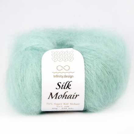 Silk Mohair (Infinity) 7711 мятный, пряжа 25г