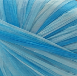 Raffia Multi (Fibra Natura) 117-20 голубой меланж, пряжа 35г