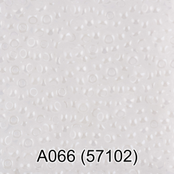 57102 (A066) белый непрозрачный бисер, 5г