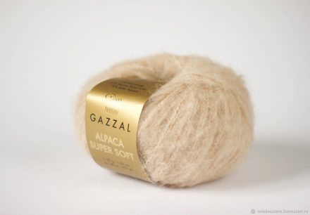 Alpaca Super Soft (Gazzal) 102 крем, пряжа 50г