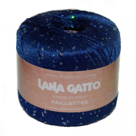 Paillettes LG (Lana Gatto) 8605 синий, пряжа 25г
