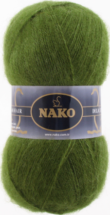 Mohair Delicate (Nako) 263-6126 темно-зеленый, пряжа 100г