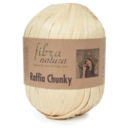 Raffia Chunky (Fibra Natura) 114-16 кремовый, пряжа 100г