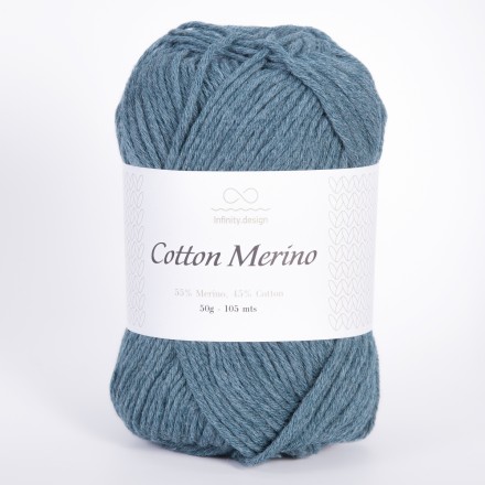 Cotton Merino (Infinity) 6862 морская волна, пряжа 50г