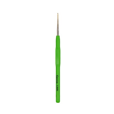RCH №0,9 крючок для вязания стальной с прорезиненной ручкой 13см
