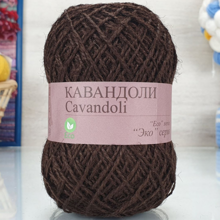 Кавандоли (Россия) 03 коричневый, пряжа 100г