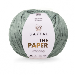 The Paper (Gazzal) 3956 т.серый, пряжа 100г