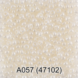 47102 (A057) кремовый перламутровый круглый бисер Preciosa 5г
