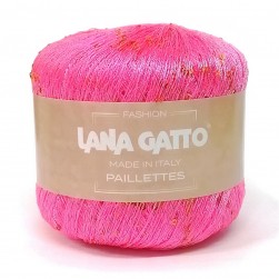 Paillettes LG (Lana Gatto) 8934 розовый, пряжа 25г