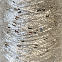 Пайетки (Фабричный Китай) 21 серебро, пряжа 100г