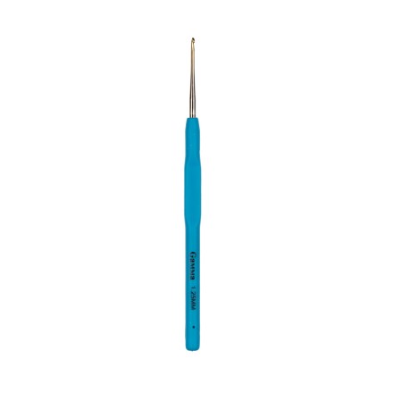 RCH №1,25 крючок для вязания стальной с прорезиненной ручкой 13см