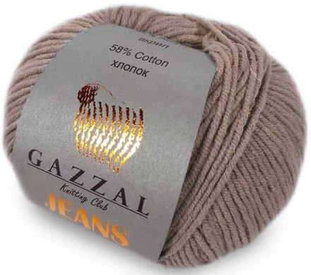 Jeans (Gazzal) 1152 какао, пряжа 50г