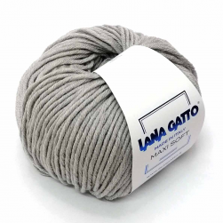 Maxi Soft (Lana Gatto) 20741 серебристо-серый, пряжа 50г