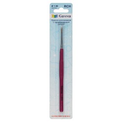RCH №1,9 крючок для вязания стальной с прорезиненной ручкой 13см