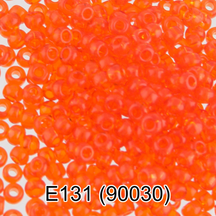 90030 (E131) яр.оранжевый круглый бисер Preciosa 5г
