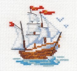 0-159 &quot;Кораблик&quot; набор для вышивки крестом