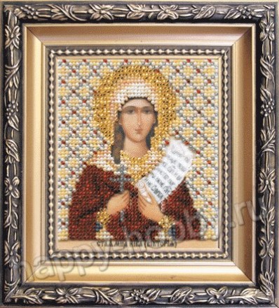 Б-1136 &quot;Икона святой мученицы Ники (Виктории)&quot; набор для вышивания бисером
