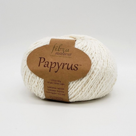 Papyrus (Fibra Natura) 229-02 молочный, пряжа 50г
