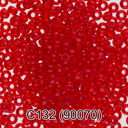 90070 (C132) красный круглый бисер Preciosa 5г