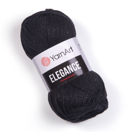 Elegance (Yarnart) 104 черный, пряжа 50г