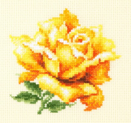 150-005 &quot;Желтая роза&quot; набор для вышивки крестом