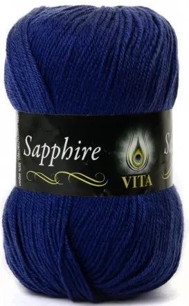 Sapphire (Vita) 1507 васильковый, пряжа 100г