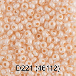 46112 (D221) под жемчуг, перламутровый круглый бисер Preciosa 5г