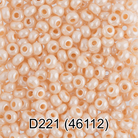 46112 (D221) под жемчуг, перламутровый круглый бисер Preciosa 5г