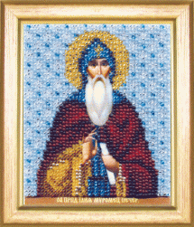 Б-1158 &quot;Икона святого преподобного Илии Муромца-Печерского&quot; набор для вышивания бисером