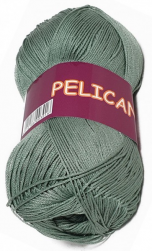 Pelican (Vita) 4010 оливковый, пряжа 50г