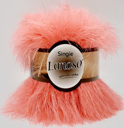 Single (Lanoso) 933 яркий розовый, пряжа 100г