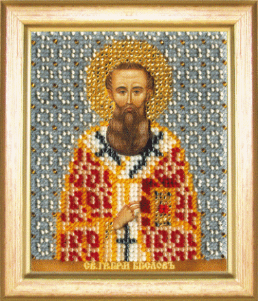 Б-1159 &quot;Икона святого Григория Богослова&quot; набор для вышивания бисером