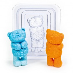3D &quot;Медведь&quot; (2 половинки) формочка для мыла