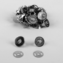 2619565 кнопки магнитные, d 18 мм, 10 шт, цвет серебряный