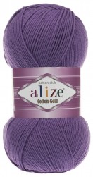 Cotton Gold (Alize) 44 фиолетовый, пряжа 100г