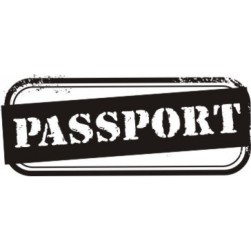 STAMP453 &quot;Паспорт&quot; штамп для рукоделия 4,6 см х 1,8 см