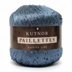 Paillettes (Kutnor) 089 синий, пряжа 50г